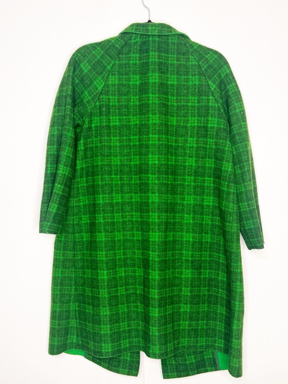 Marni Green Plaid Virgin Wool Coat - Picture 9 of 9